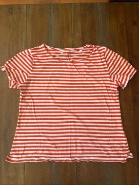 Women’s J.Crew T Shirt Top Cotton Striped Large Vintage